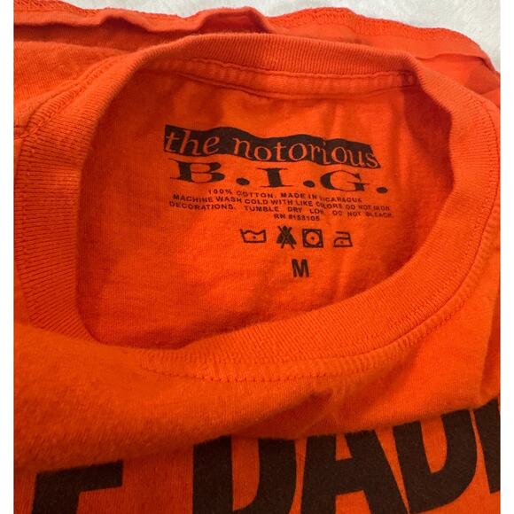The Notorious Big Puff Daddy and the Family Orange T Shirt Size Medium - Picture 4 of 4